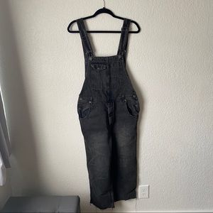 We the Free - Black denim overalls